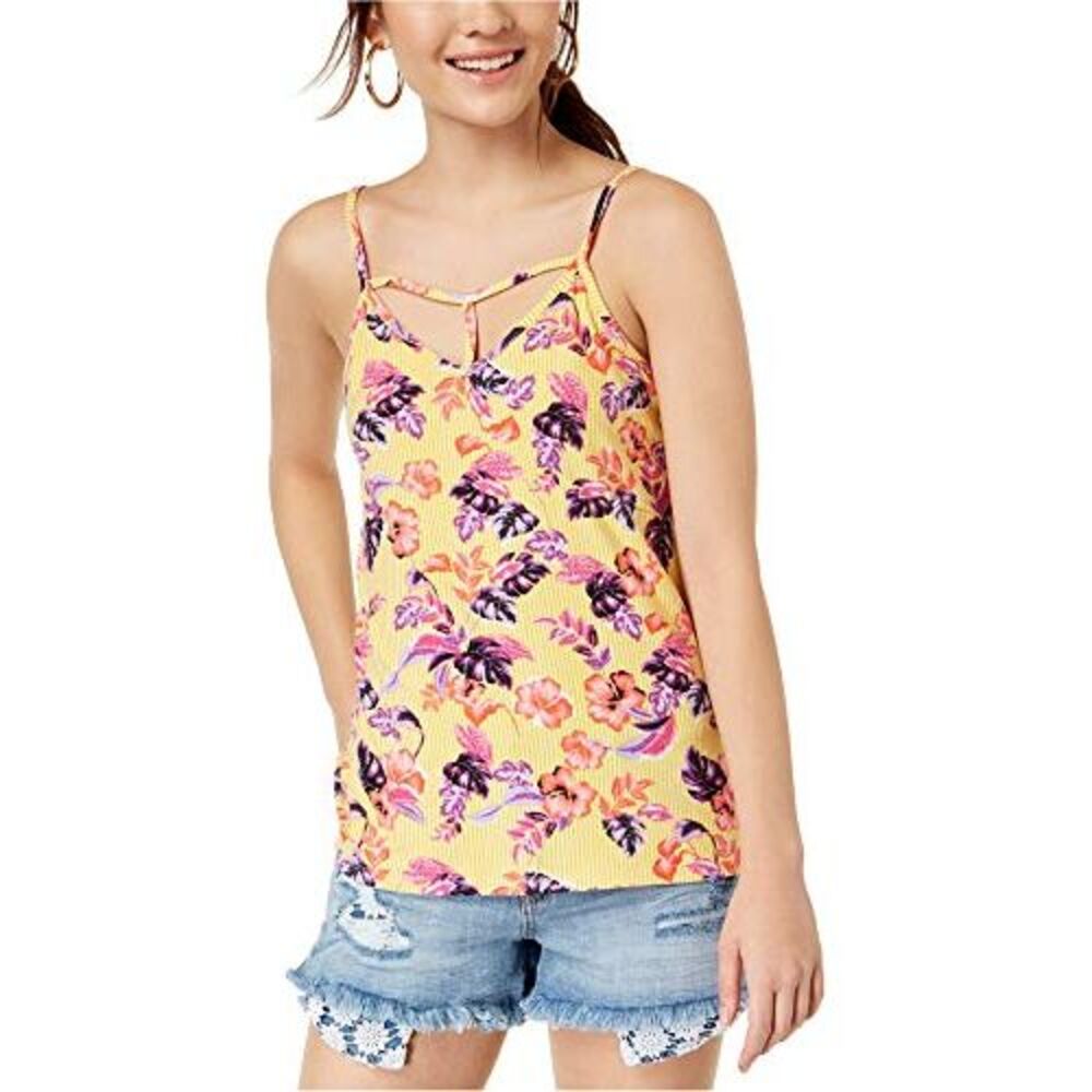 Ultra Flirt By Ikeddi Juniors Printed Two Way Tank Top